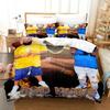 Set Biancheria da Letto Rapper Rod Wave Stampa 3D Copripiumino Set Letto Coperta Federa Piumone King Queen Size per Ragazzi Adulti