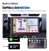 ESSGOO 7 Inch 2 DIN Car Stereo Radio Wired Carplay Android Auto MP5 Player Touch Screen USB/TF CAM AUX FM Bluetooth Head Unit