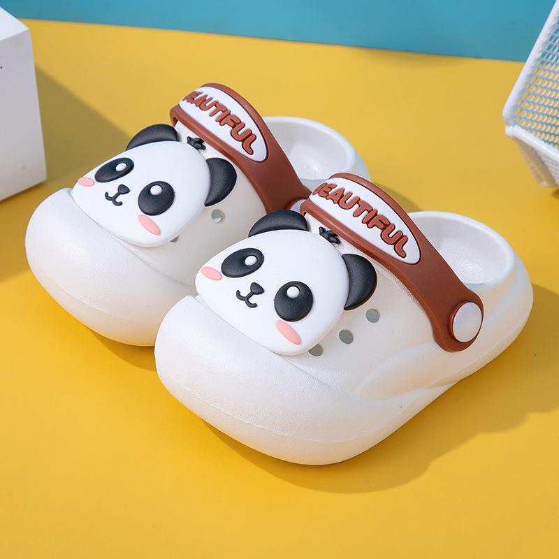 Cute Non-slip Soft-soled Clogs Summer Children's Slippers Baby Boys' and Girls' Closed-toe Cartoon Sandals for Toddlers