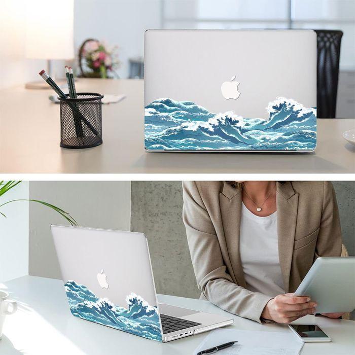 Coque de protection - MacBook - Pro 16 Pouces - Antichoc - Slim - Motif Vague