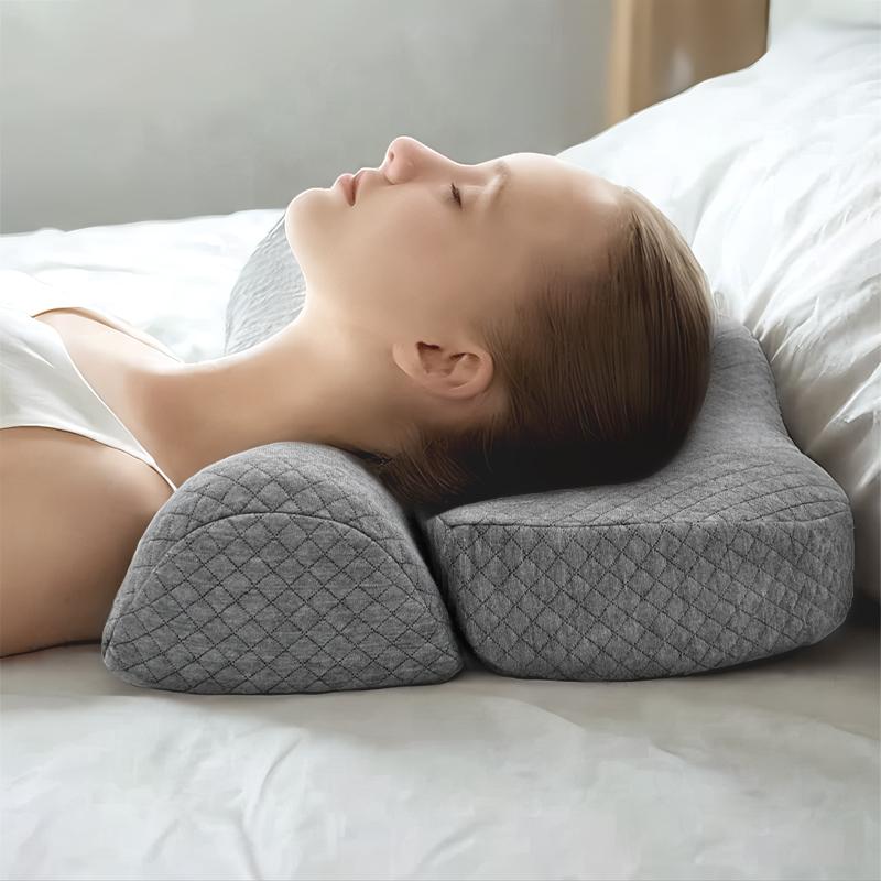 Ergonomic Memory Foam Cervical Pillow Contour Bed Pillow for Side Sleeper Orthopedic Sleeping Aid Soft Comforter forNeck Support
