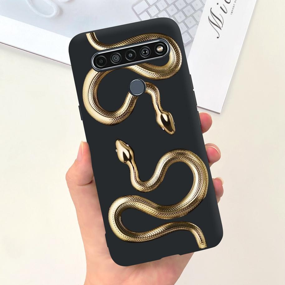 Para Funda LG K61 LMQ630EAW LM-Q630 Flor de Moda Suave Coque Fundas de Teléfono Para LG K61 2020 K 61 Cubierta Trasera de Silicona Para LGK61 Funda