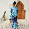 2023 European & American Cotton Beach Cover-up: Loose Robe-Style Long Dress Swimsuit Outerwear for Women