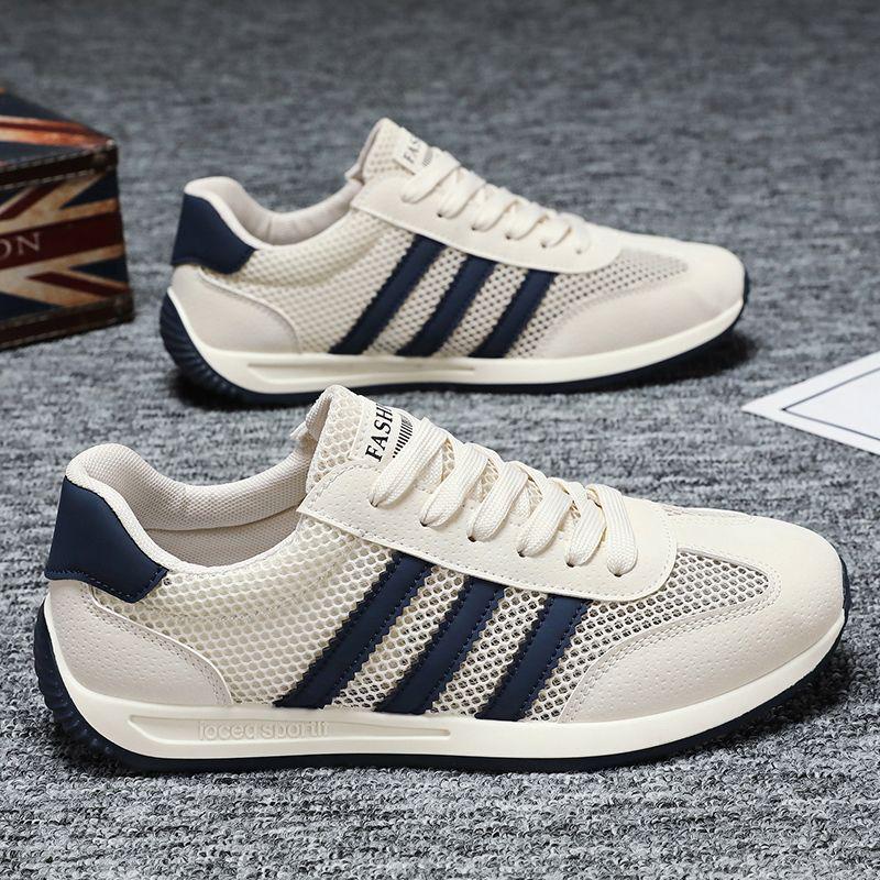 

Новые мужские сетчатые дышащие летние кроссовки для бега и повседневной носки - Легкие, удобные и с мягкой подошвой, кроссовки Forrest Gump. 43 белый