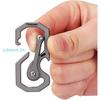 Titanium Keychain, Multifunctional Carabiner Clip Key chain Heavy Duty Car Key Organizer with Bottle Opener