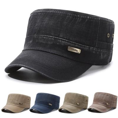 Flat Cap Men's Military Cap Outdoor Baseball Cap Sunshade Cap Male Spring Autumn Cap