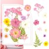 Pressed Flowers Bulk Dried Flowers for Crafts,Real Natural Pressed Flowers Dry Leaves Kit for Crafts Resin Mold Jewelry Candle Soap Making