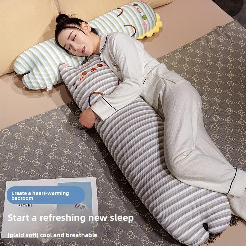 Cartoon Strip Long Pillow For Sleep And Relaxation With Pp Cotton Filling For Women And Children