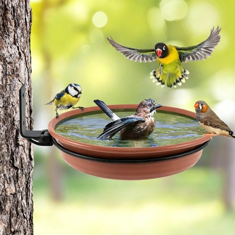 Wandmontierte Vogelfutterschale U-Form Schale Keine Montage Erforderlich Starker Kunststoff Für Den Außenbereich An Kleinen Standorten