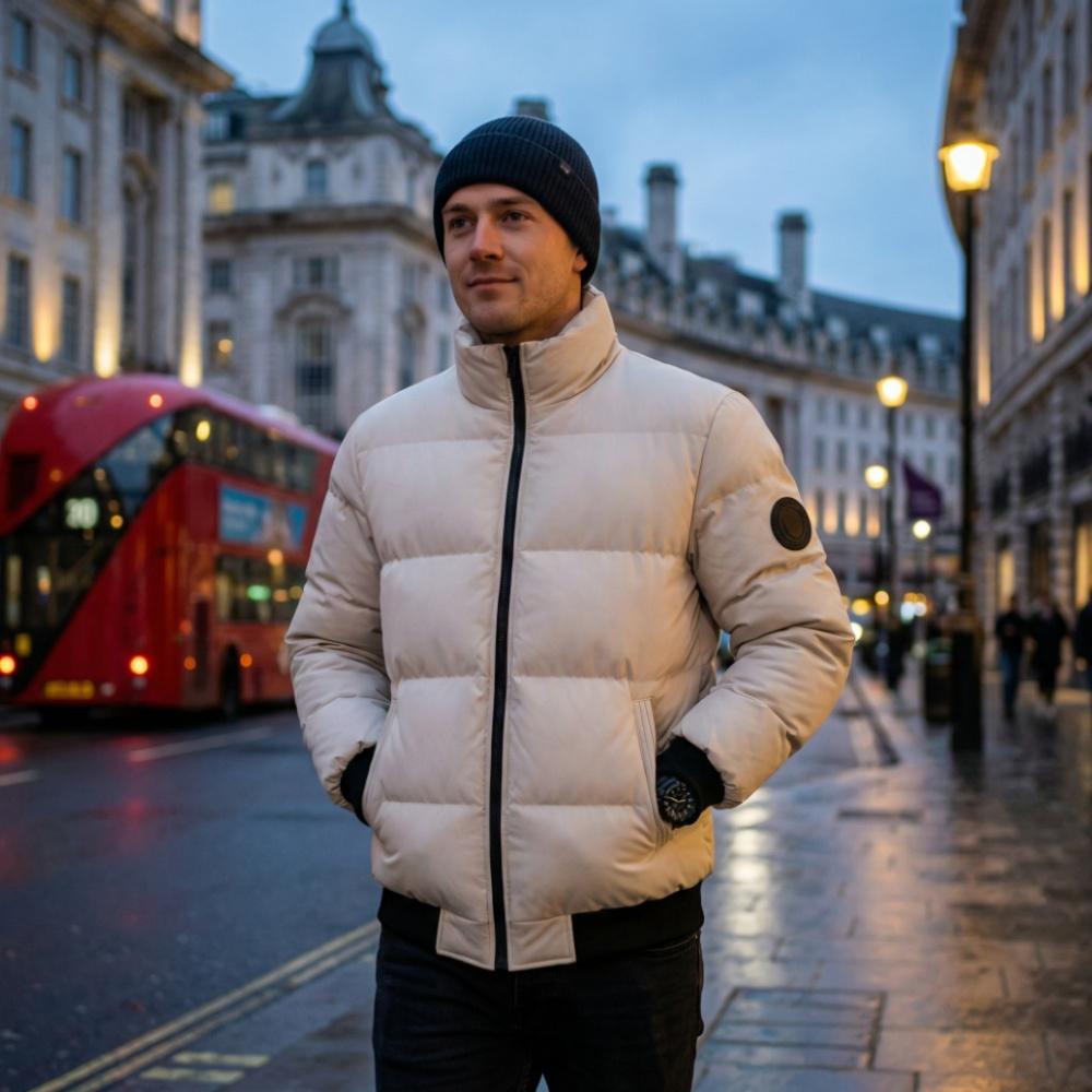 

Winter stand up collar cotton jacket men s high street trend Korean version loose casual couple outfit solid color thick cotton jacket 5XL білий