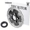 Disco de Freio Leve de Fibra de Carbono Rotor Flutuante 140/160mm Centerlock Seis Parafusos Peças de Ciclismo para Bicicleta