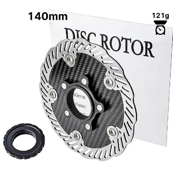 Lightweight Carbon Fiber Brake Disc Floating Rotor 140/160mm Centerlock Six-Bolt Bicycle Cycling Parts Center lock 140