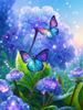 Diamond Painting Blooming Flower Cross Stitch Kits DIY Diamond Mosaic  Purple Flower New Arrivals Art Home Decor Handicraf Gift