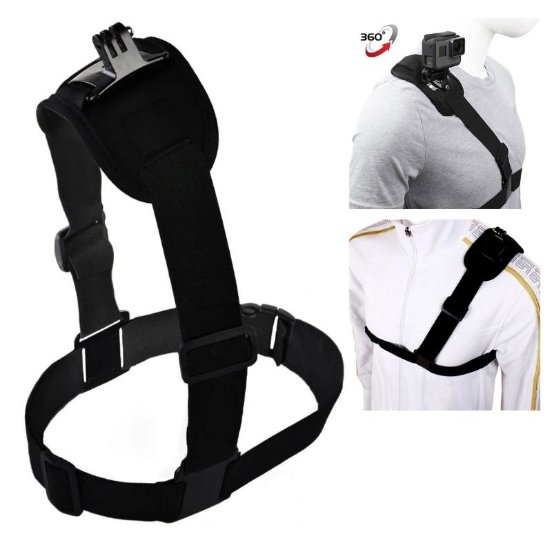 For Accessories 360 Degree Shoulder Strap Mount Harness for 11 10 9 8 7 6 5 4 Camera Chest Harness