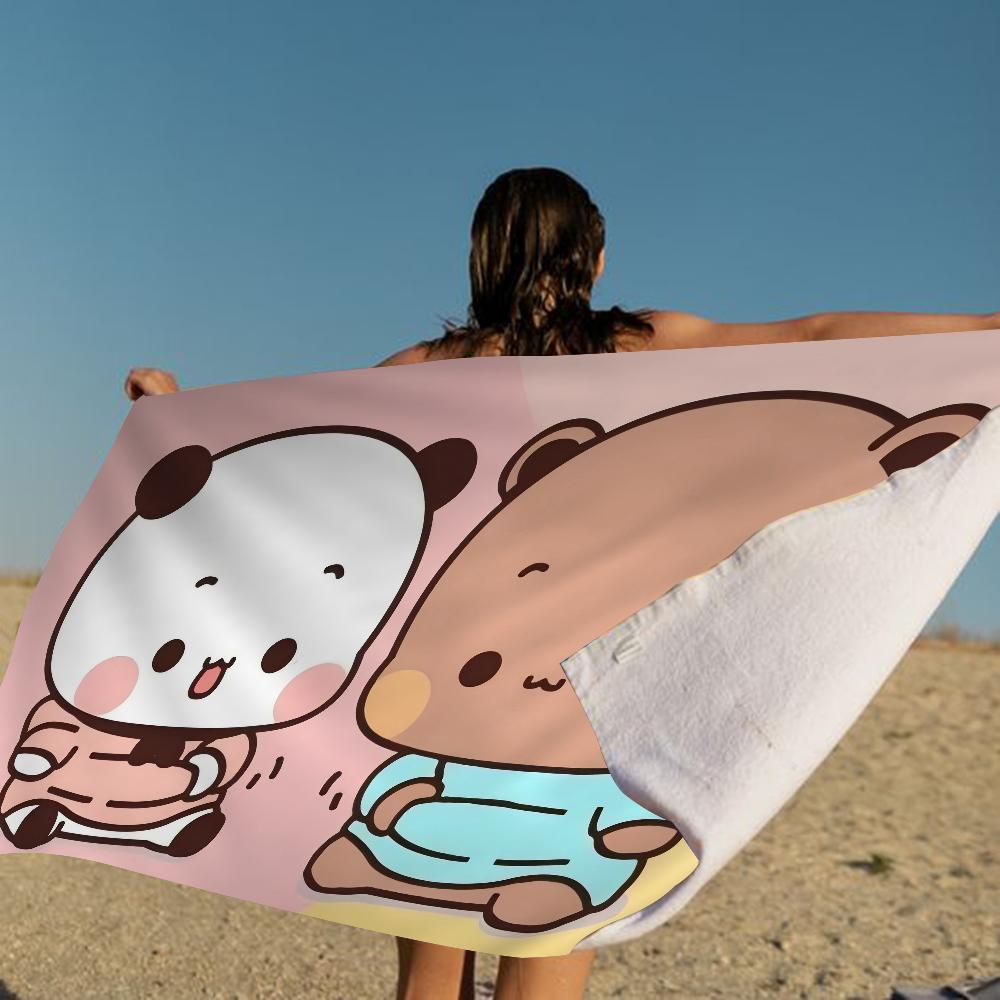 Ctue Bubu Dudu Microfiber Beach Towel Absorbent Quick Dry Soft Yoga Swimming Resort Mountain Climbing Towel