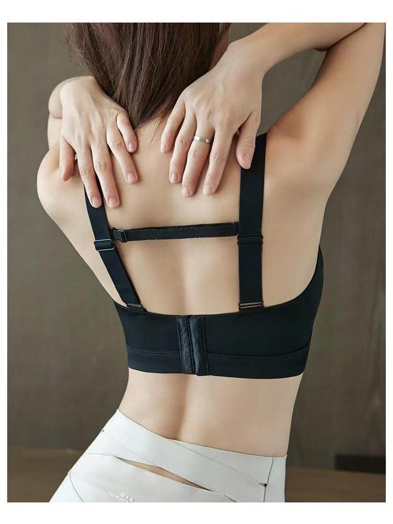 Wirefree Sports Bra for Large Busts - Minimizing, Anti-Sagging, Side Support, Thin Back Smoothing