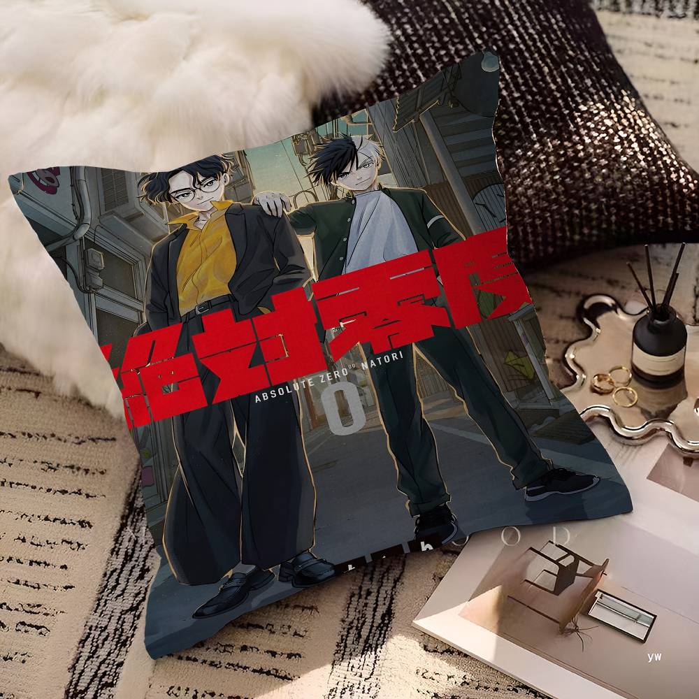 Anime Wind Breaker Pillow Cushion Cover Pillowcase Living Room Sofa Home Decor Customized