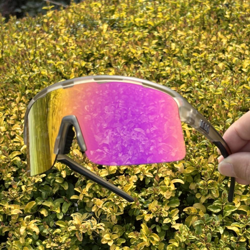 Neon Radbrille Outdoor-Sportarten Fahrrad Sonnenbrille UV400 Herren MTB Radbrille Damen Rennrad Sonnenbrille