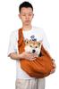 Foldable Breathable Crossbody Pet Carrier Large Capacity Portable Dog Cat Bag for Travel
