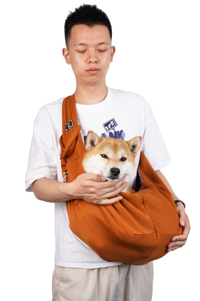 Foldable Breathable Crossbody Pet Carrier Large Capacity Portable Dog Cat Bag for Travel
