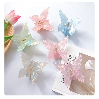 Acessórios para cabelo Grampos de cabelo de borboleta Francês Retro Grabbers Banana Clipe Garras de cabelo Mulheres Senhora Menina