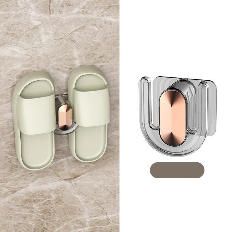 

1 неперфорированный настенный крючок для ванной комнаты, стеллаж для хранения тапочек