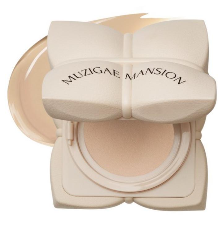 

MUZIGAE MANSION Sleek Water Cushion SPF50+ PA++++ 15g [5 Colors] – Long-lasting Hydrating Glow Foundation Y21