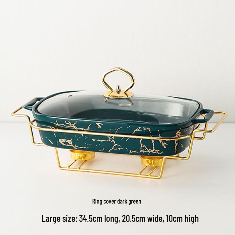 Qianxing Ceramic Dual-Handle Casserole Pot with Stand
