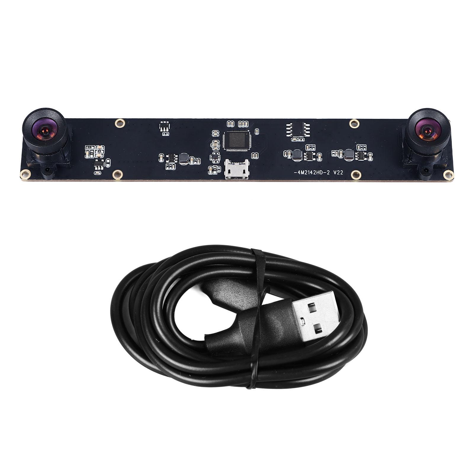 

Модуль USB-камеры 4MP 1080P, синхронизация двух объективов, веб-камера, 3D-камера VR, 80 градусов, нет