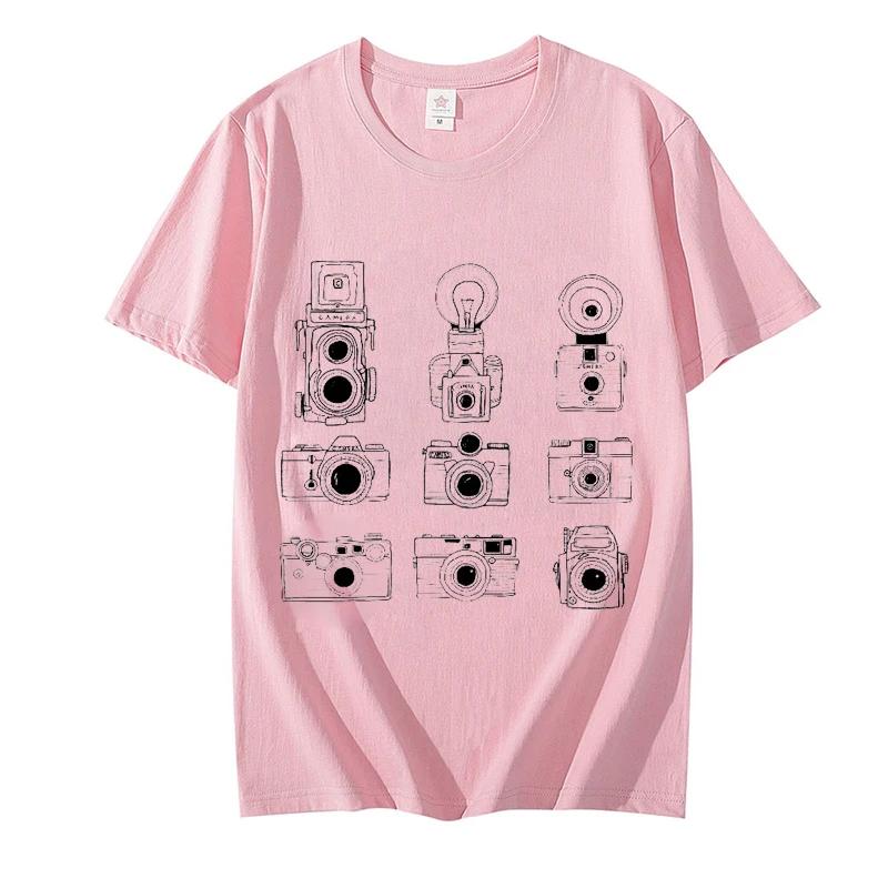Camera Lover Shirt for Men Photography Print T-shirt Women Men Tshirt Photography Lover Shirt  Funny Camera T Shirt Men Clothing