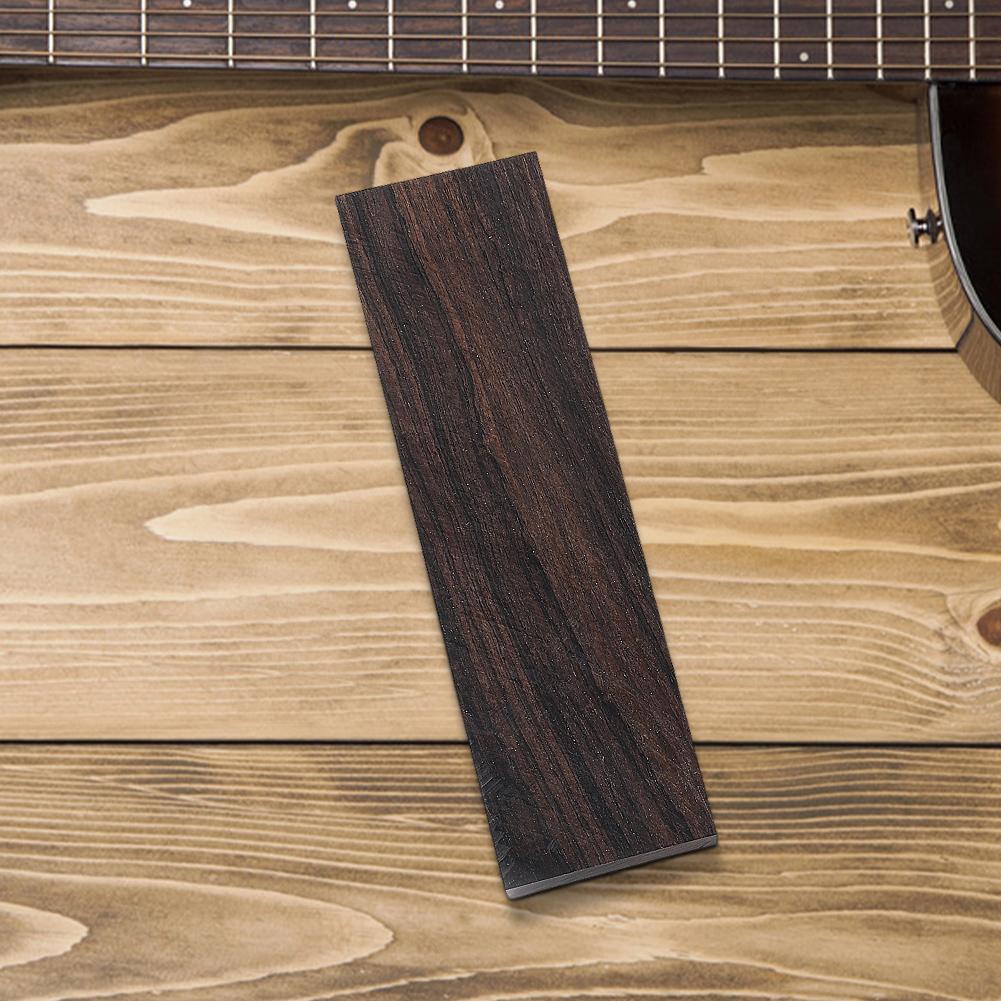 Guitar Bridge Wood DIY Instrument Handle Wood Wear Resist Black Ebony Wood Guitar Bridge Guitar Accessories Raw Materials
