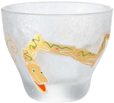 ADERIA Sake Auspicious Zodiac 90ml Made In Gift Box Birthday Present 6019 Cup, Sign Snake, [Sake Cup/Sake Glass] Japan, Included, Gift,
