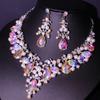 Merchandise Earrings, Collars, Chains, 2 Pieces, Pearl Crystal, Glass, Alloy Dress, Accessories, Women's Necklaces