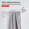 Stainless Steel Suction Towel Rack Bathroom Wall Mount For Home Organization