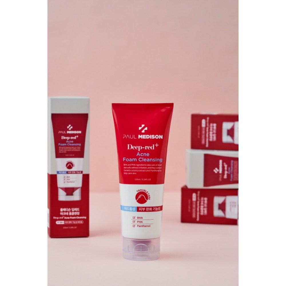Paul Madison Deep Red Acne Mildly Acidic Foam Cleansing, 155 ml, 2 jednostki