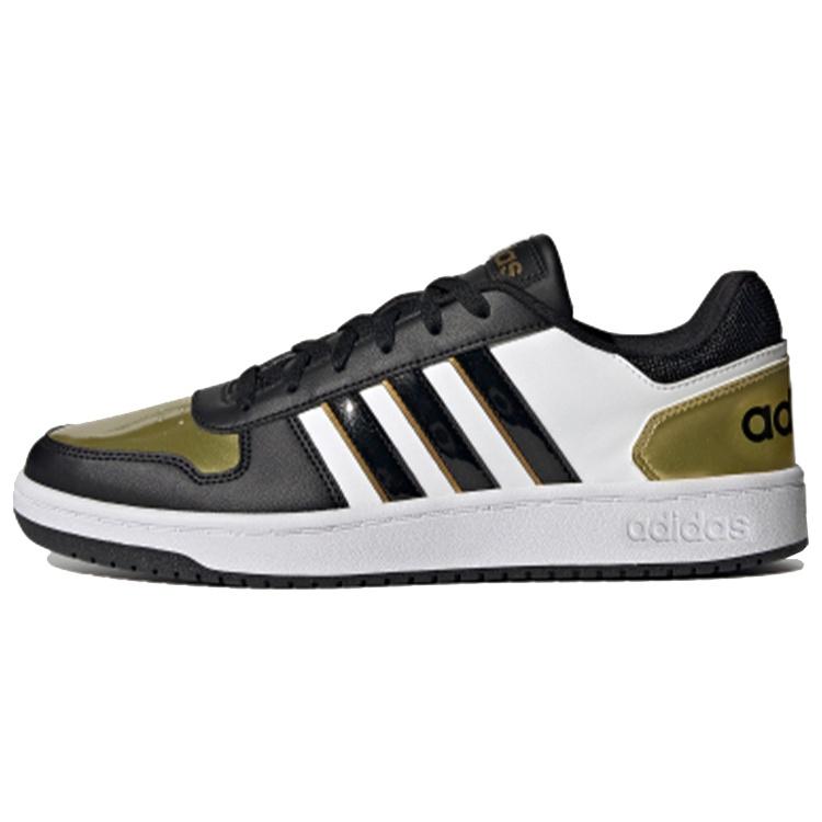adidas Hoops 2.0 Black Gold White Men s H01196 EU 41⅓