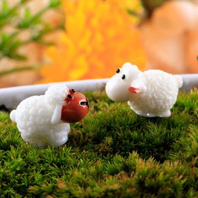10Pcs Resin Sheep Cute Decorations Home Miniature Decoration Figurines Home Decoration Sheep Accessories Mini Crafts
