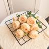 Rose Wall Decor Artificial Flowers For Wedding Home Photography With Silk Material