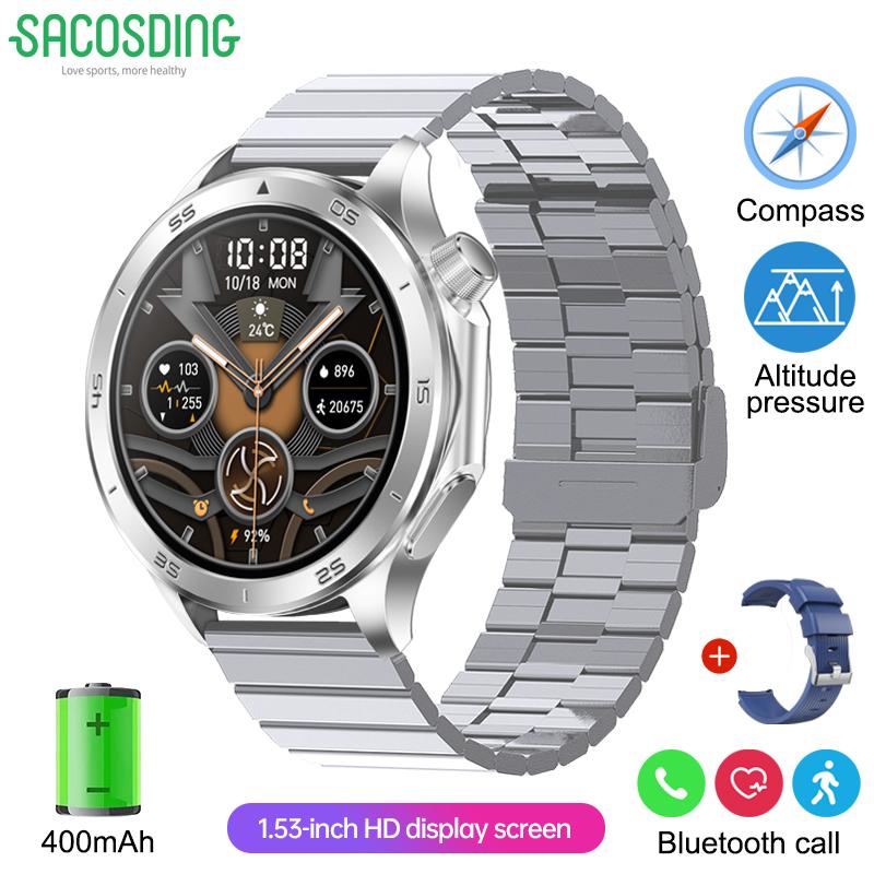 SACOSDING New For OPPO Watch X2 GPS Smart Watch Men High-end Business Men Bluetooth Call IP67 Waterproof Fitness Tracker Smartwatches