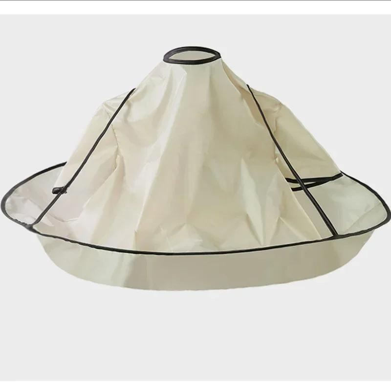 1PC Wasserdicht Erwachsene Haar Schneiden Mantel Faltbare Regenschirm Cape Salon Barber Hause Friseur Cape Abdeckung Tuch