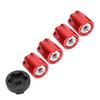 4pcs RC Car Wheel   Center   M4 Nut Fit for    4/SCX10 90046 D90 1/10 1/8 RC Car