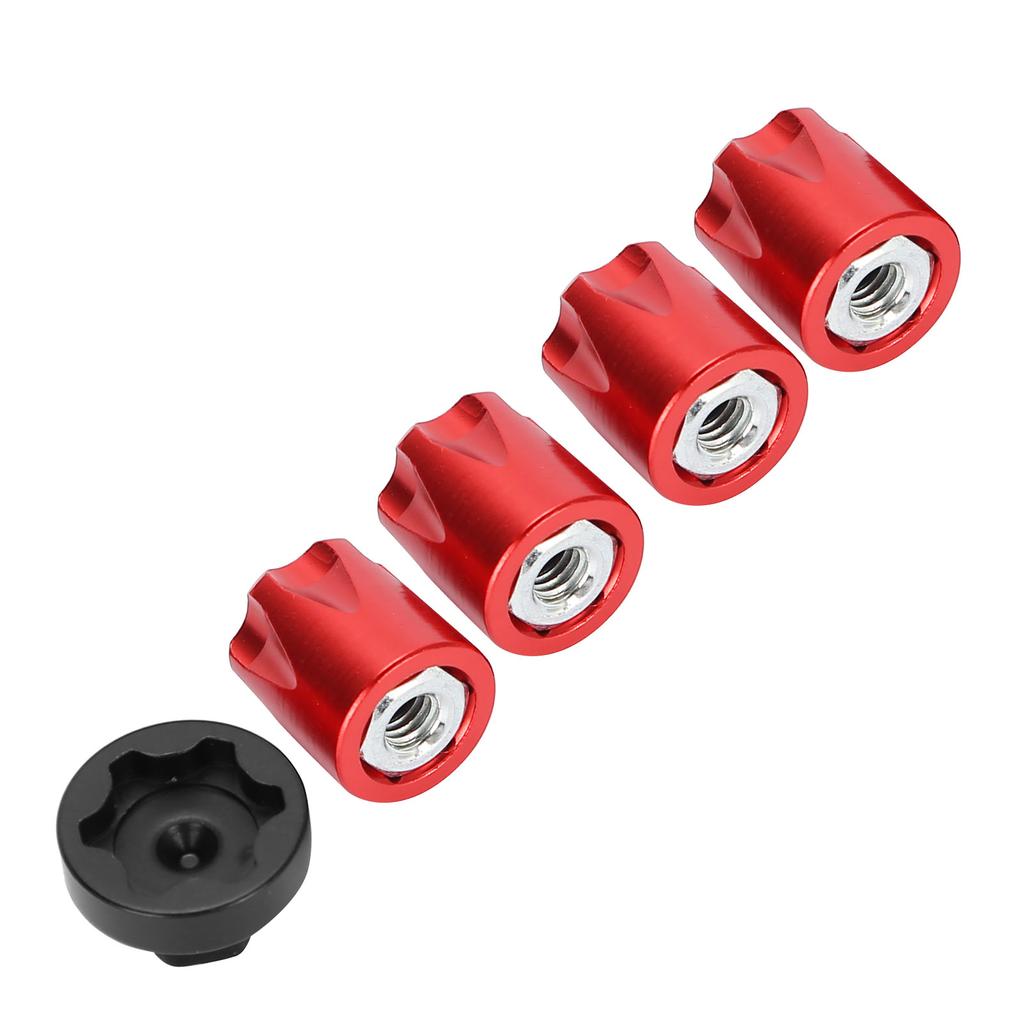 4pcs RC Car Wheel Center M4 Nut Fit for 4/SCX10 90046 D90 1/10 1/8 RC Car
