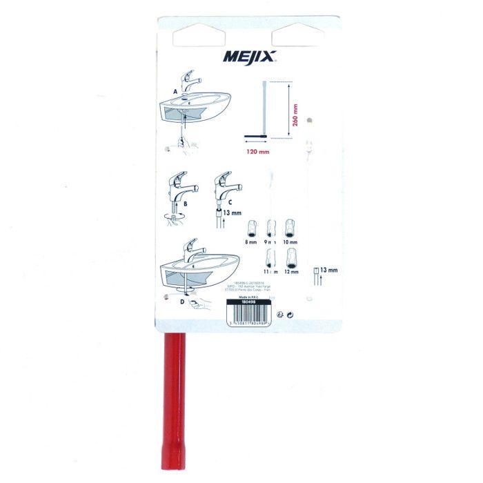 Clé À Robinet 13 Mm + Douilles - MEJIX - Permet De Monter Ou Démonter Facilement Un Mitigeur D'évier