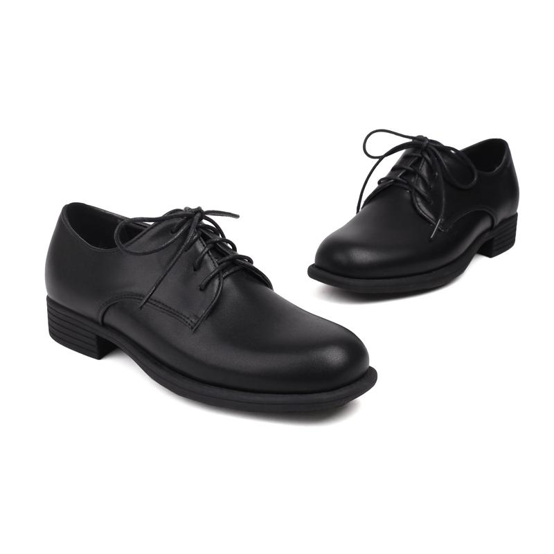 

Женские туфли-броги весна-осень на плоской подошве, женская обувь из искусственной кожи, лоферы на шнуровке, женские оксфорды на плоской подошве, большой размер 41 42, женская обувь 6