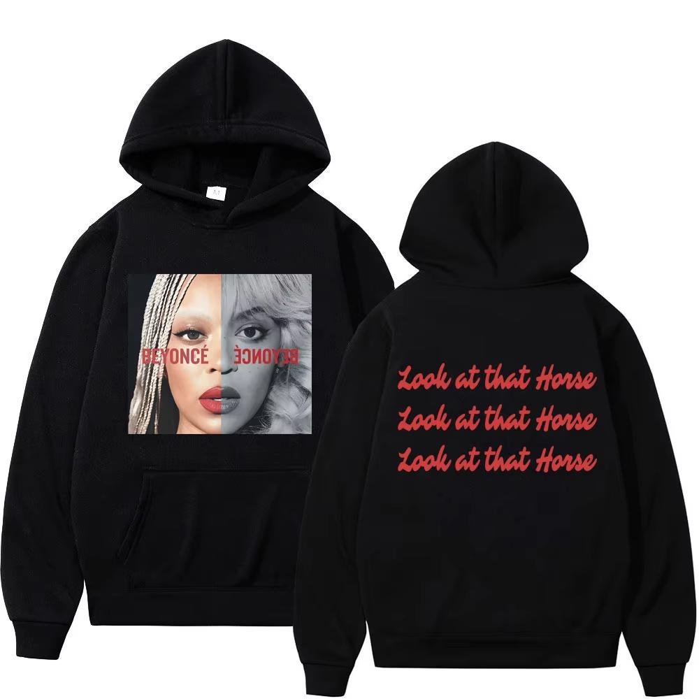 

Look At That Horse Cowboy Carter Beyonce Tour Hoodies Men Women Pullovers Aesthetics Oversized Unisex Sweatshirt S