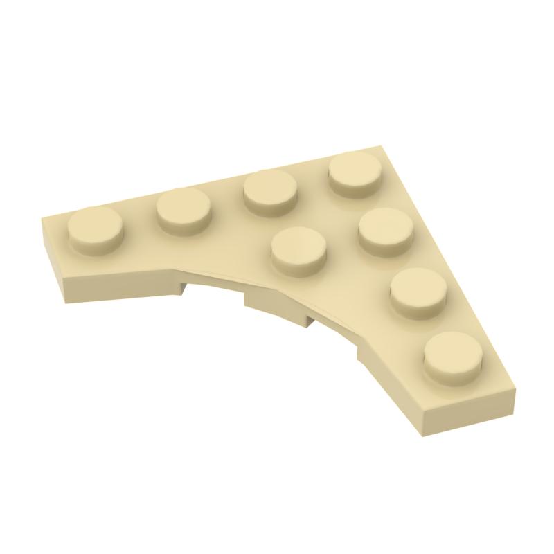 Non-Toxic Moc 10Pcs 35044 4X4 Plate Building Blocks Kit With 3X3 Curved Cutout Bricks Assemble Diy Idea Toys Children Birthday Kid Gifts