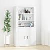 Exclusive House - Tall White Engineered Wood Buffet