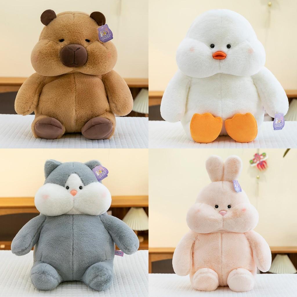 Capybara Husky Rabbit Duck Plush Toy Cartoon Animal Stuffed Doll Kids Gifts