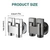 G1/2 Double Control Angles Valves Double Flow Control Angles Valves for Efficient Water Management In Bathrooms Kitchens