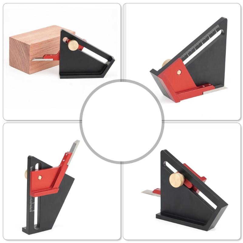 Depth Gauge Portable Aluminum Altimeter Multifunction Height/Depth Measuring Tool for Blades and Router Bits